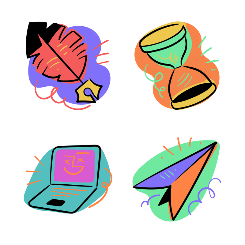 Color App icons illustration pack thumbnail